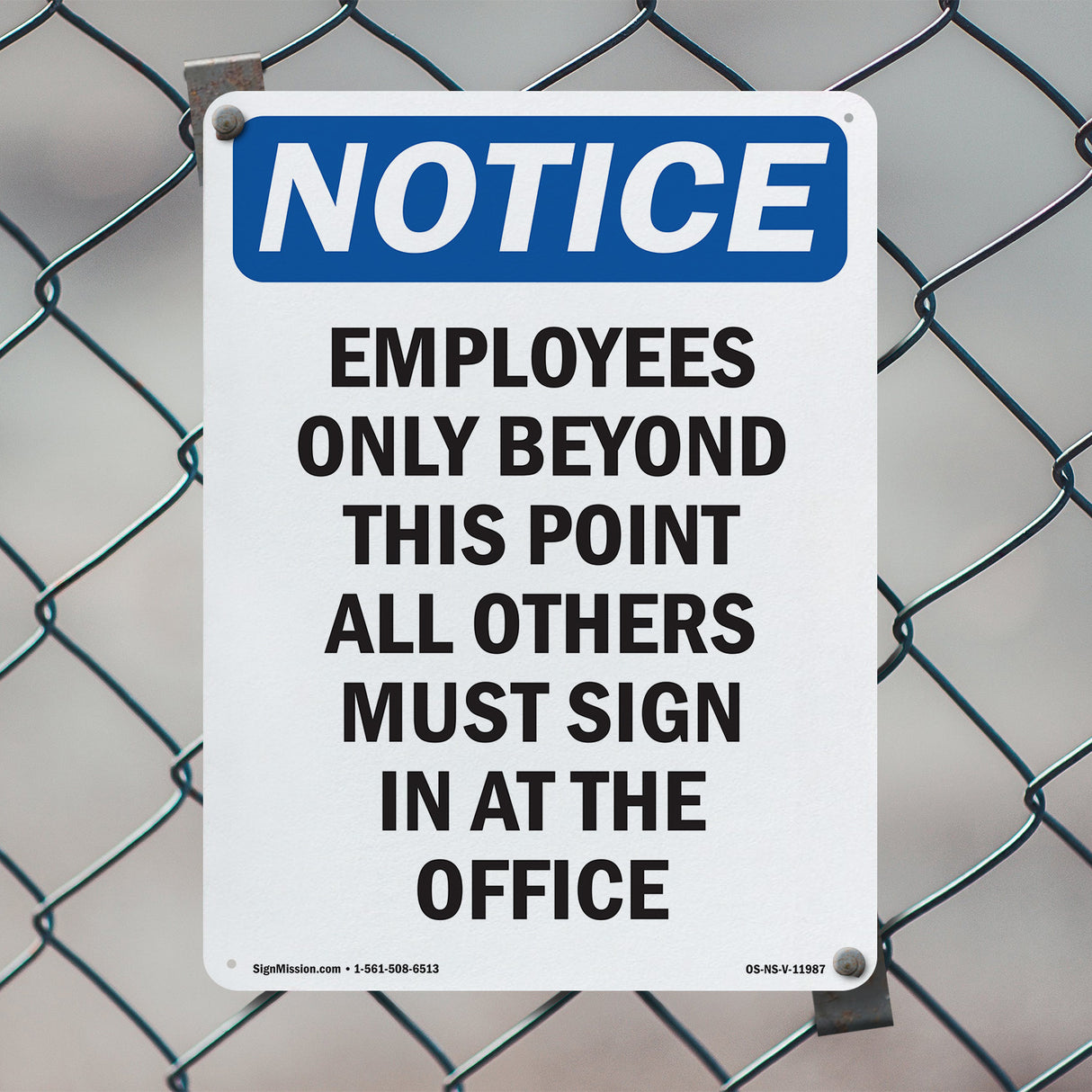 Employees Only Beyond This Point All Others Sign