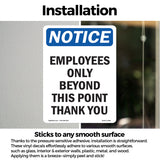 Employees Only Beyond This Point Thank You