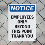 Employees Only Beyond This Point Thank You