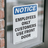 Employees Only Customers Use Front Door
