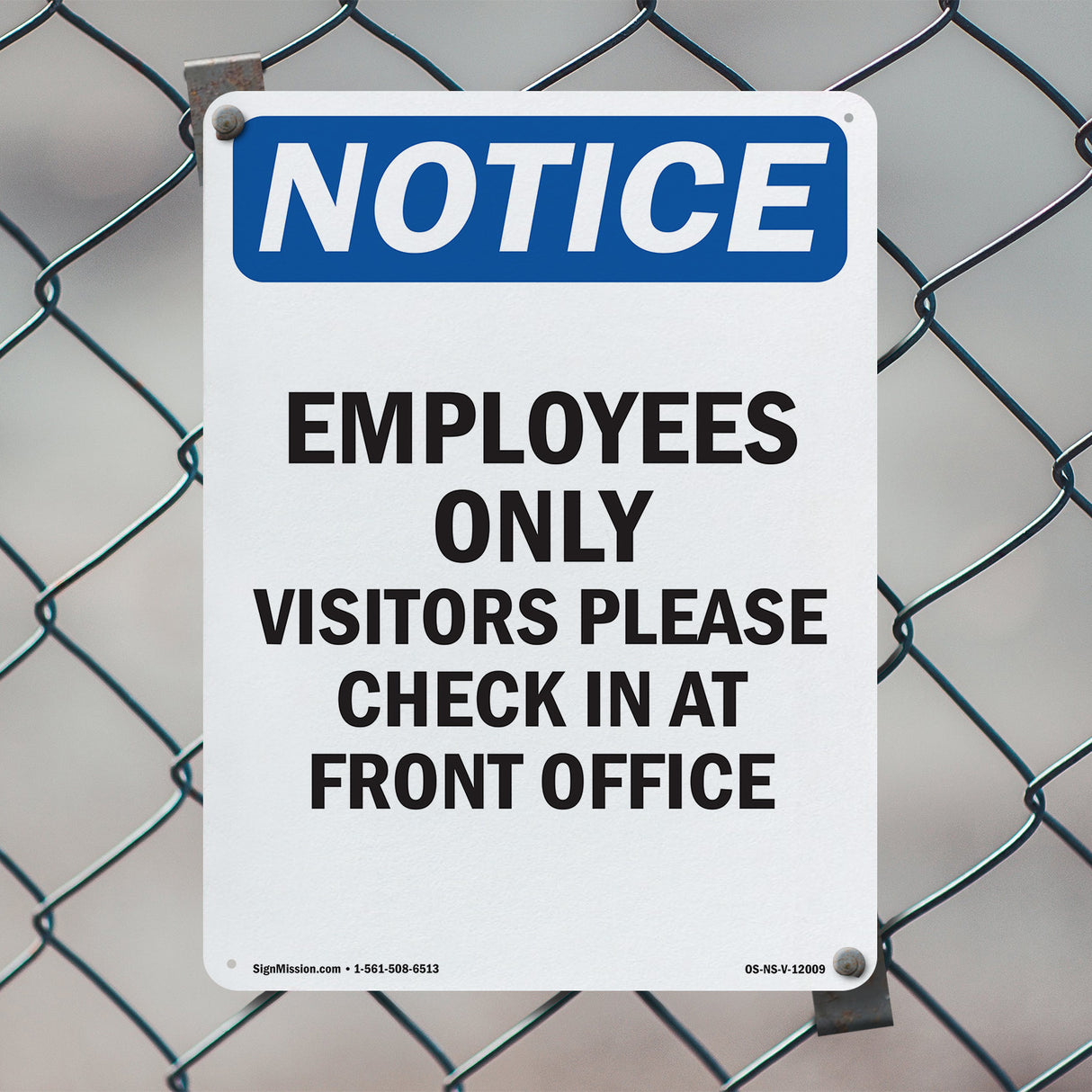 Employees Only Visitors Please Check In