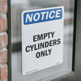 Empty Cylinders Only