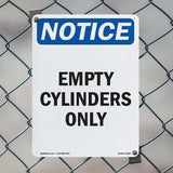 Empty Cylinders Only