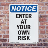 Enter At Your Own Risk