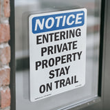 Entering Private Property Stay On Trail