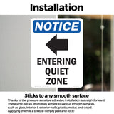 Entering Quiet Zone [Left Arrow]