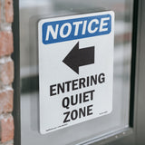 Entering Quiet Zone [Left Arrow]