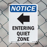 Entering Quiet Zone [Left Arrow]