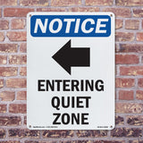 Entering Quiet Zone [Left Arrow]