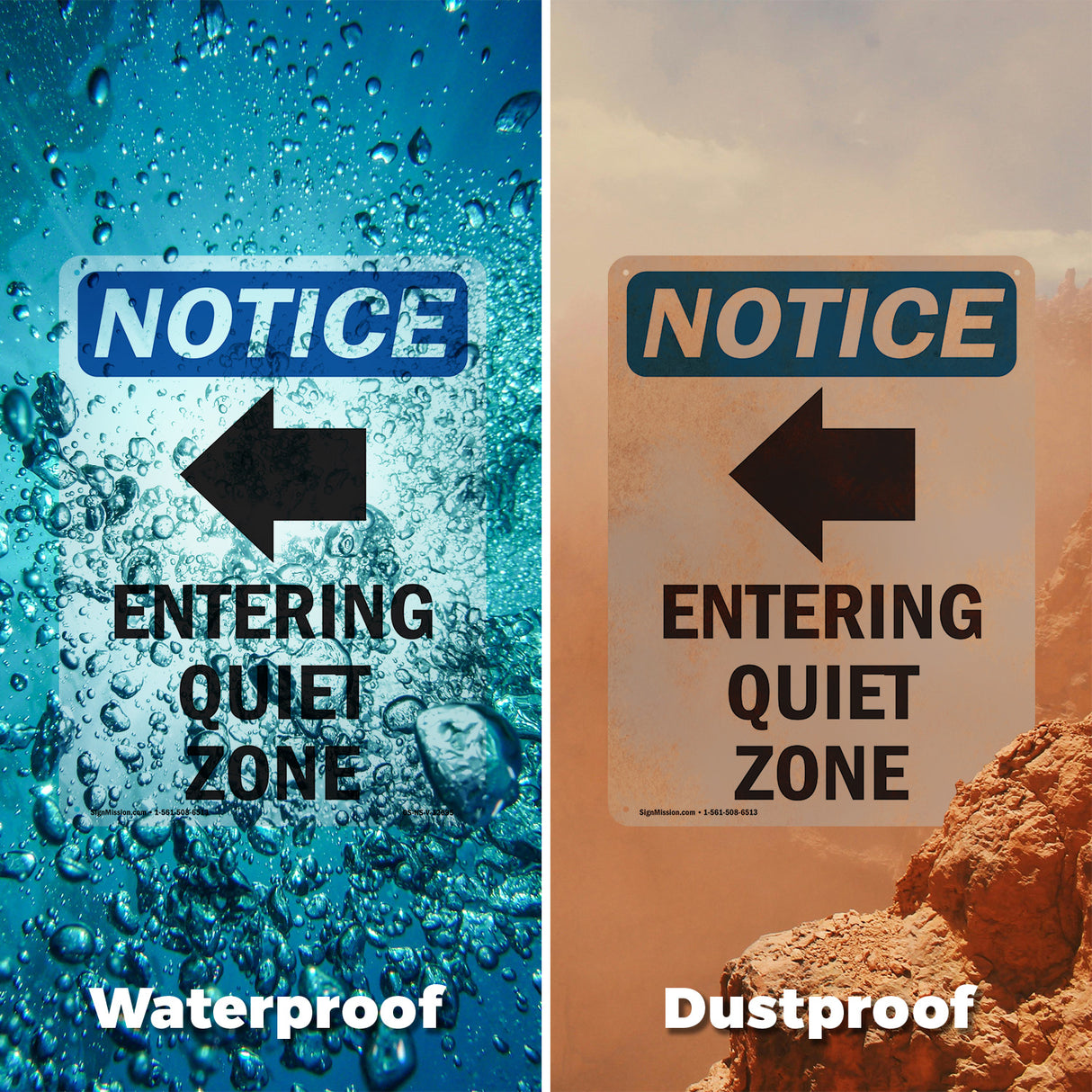 Entering Quiet Zone [Left Arrow]