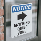 Entering Quiet Zone [Right Arrow]