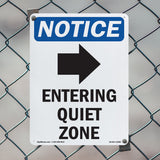 Entering Quiet Zone [Right Arrow]