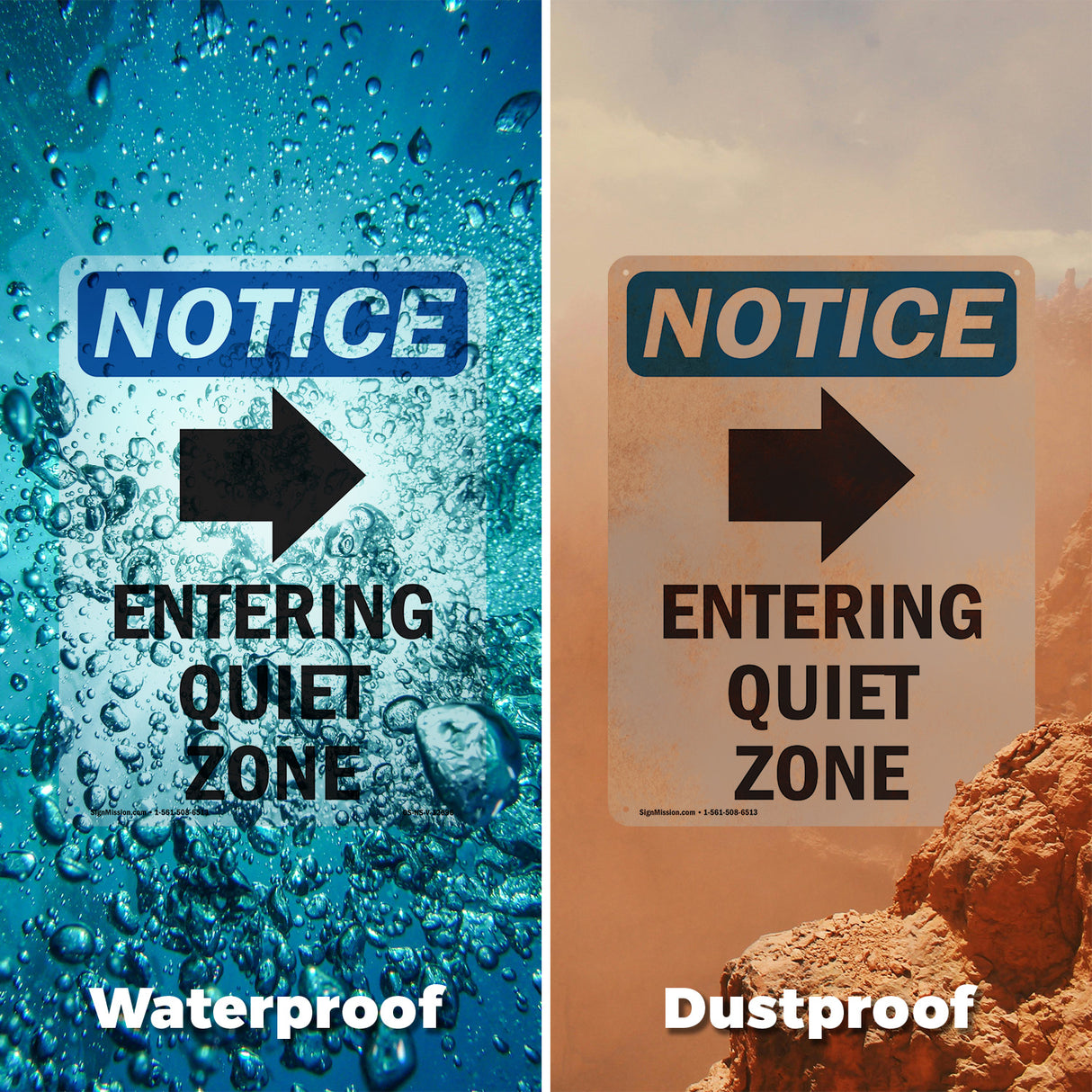 Entering Quiet Zone [Right Arrow]