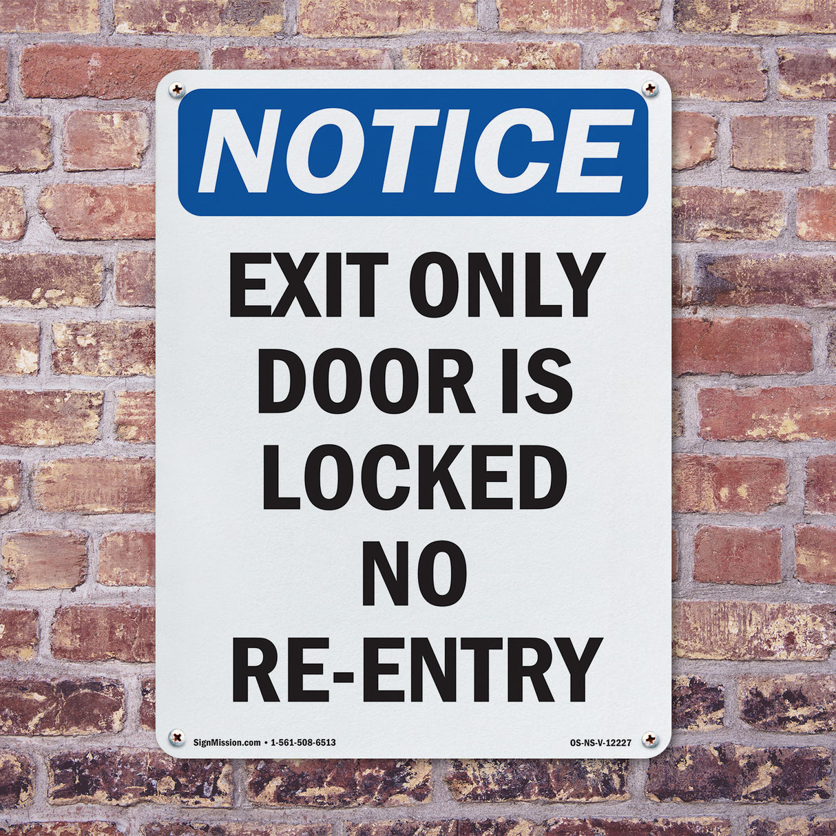 Exit Only Door Is Locked No Re-Entry
