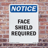 Face Shield Required Sign