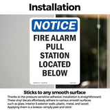 Fire Alarm Pull Station Located Below