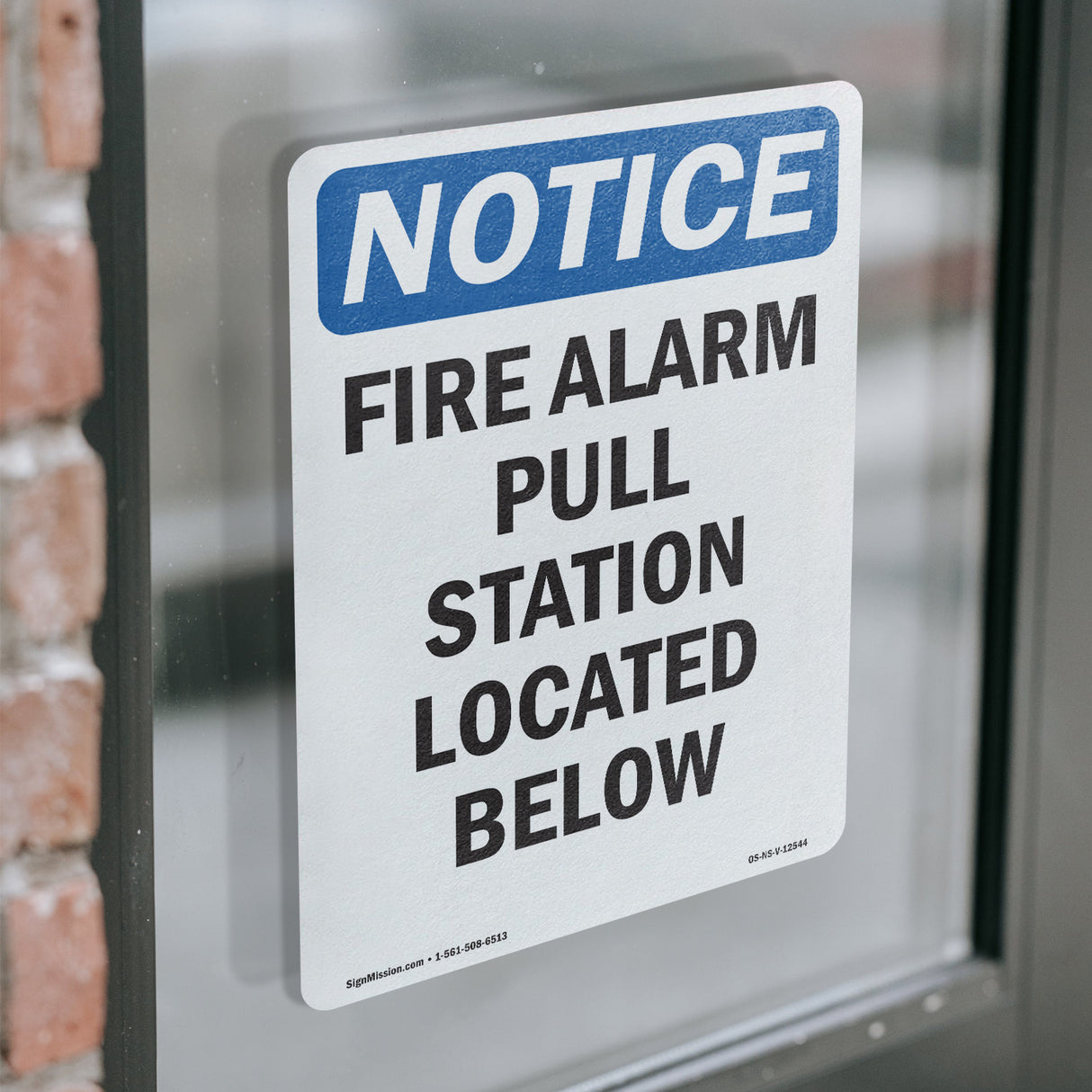 Fire Alarm Pull Station Located Below