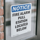 Fire Alarm Pull Station Located Below