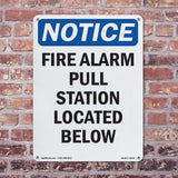 Fire Alarm Pull Station Located Below