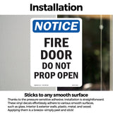 Fire Door Do Not Prop Open Sign