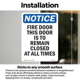 Fire Door This Door Is To Remain Closed