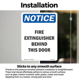 Fire Extinguisher Behind This Door Sign