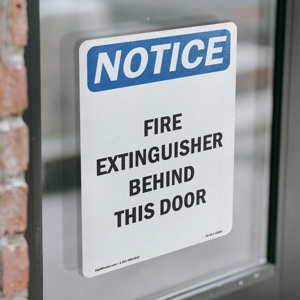 Fire Extinguisher Behind This Door Sign