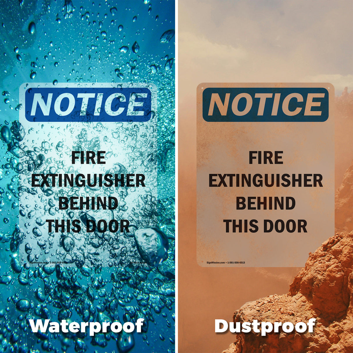 Fire Extinguisher Behind This Door Sign