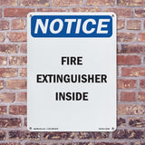 Fire Extinguisher Inside Sign