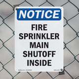 Fire Sprinkler Main Shutoff Inside