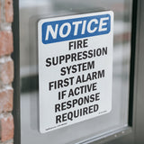Fire Suppression System First Alarm If Active