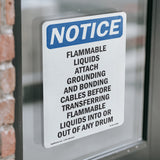 Flammable Liquids Attach Grounding And Bonding Sign