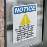 Food Allergy Notice Please Be