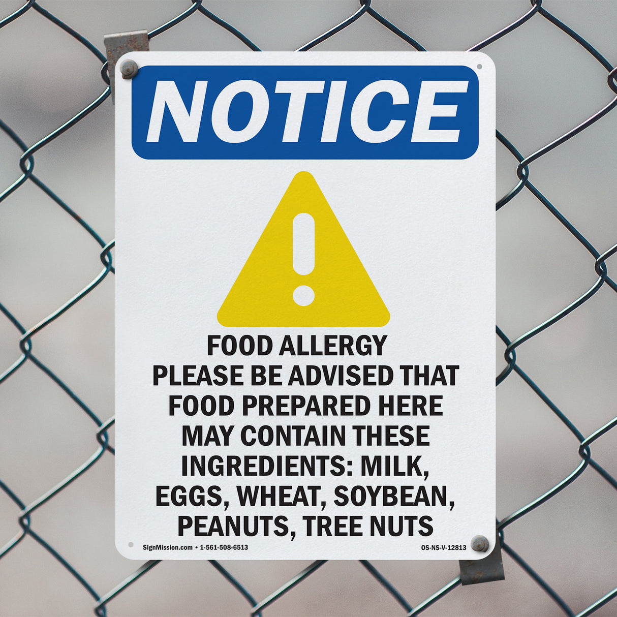 Food Allergy Notice Please Be