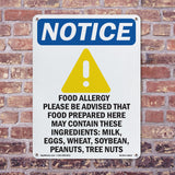 Food Allergy Notice Please Be