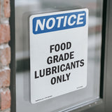 Food Grade Lubricants Only