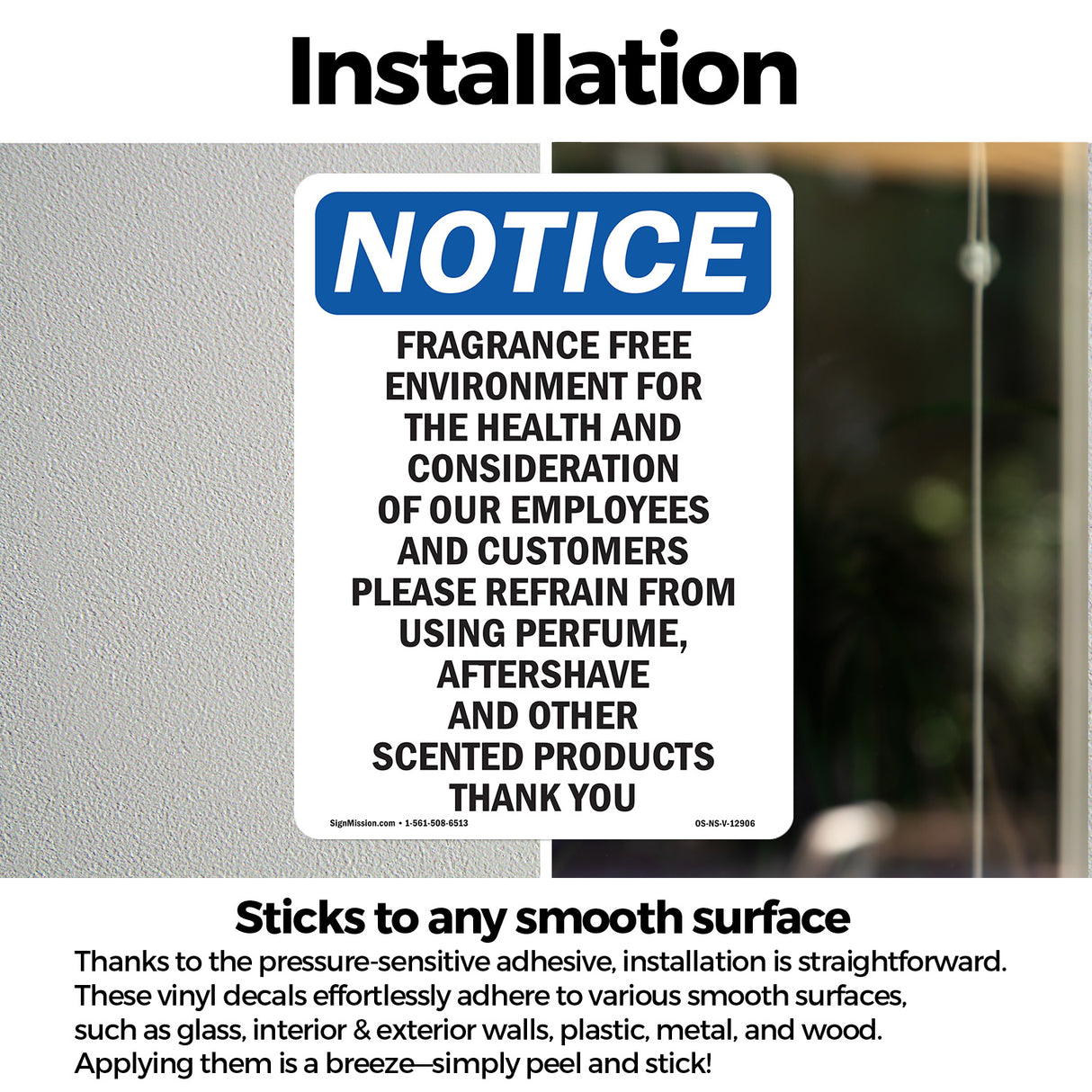 Fragrance Free Environment For