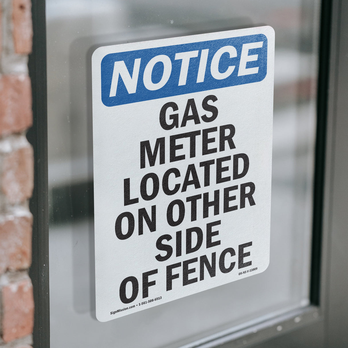 Gas Meter Located On Other Side Of Fence