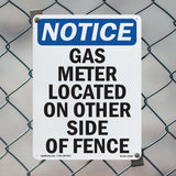 Gas Meter Located On Other Side Of Fence