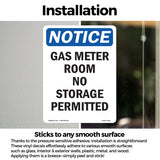 Gas Meter Room No Storage Permitted