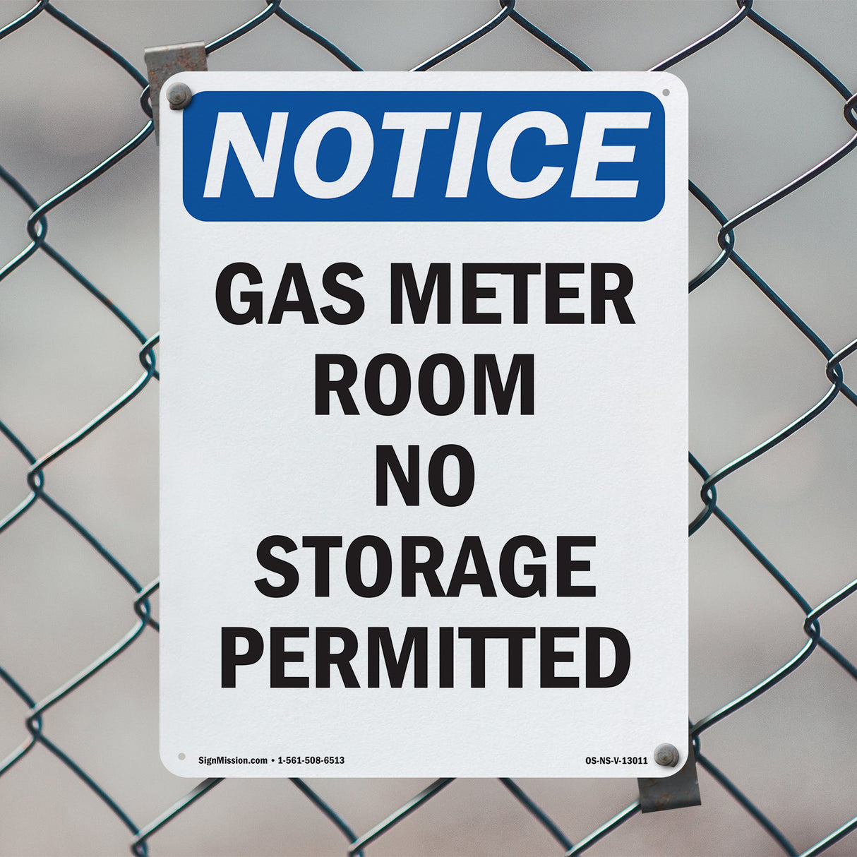 Gas Meter Room No Storage Permitted