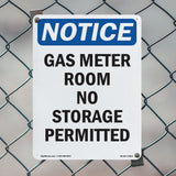 Gas Meter Room No Storage Permitted