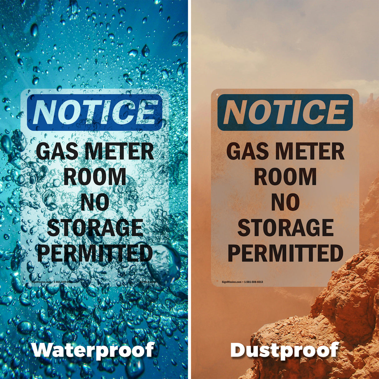 Gas Meter Room No Storage Permitted
