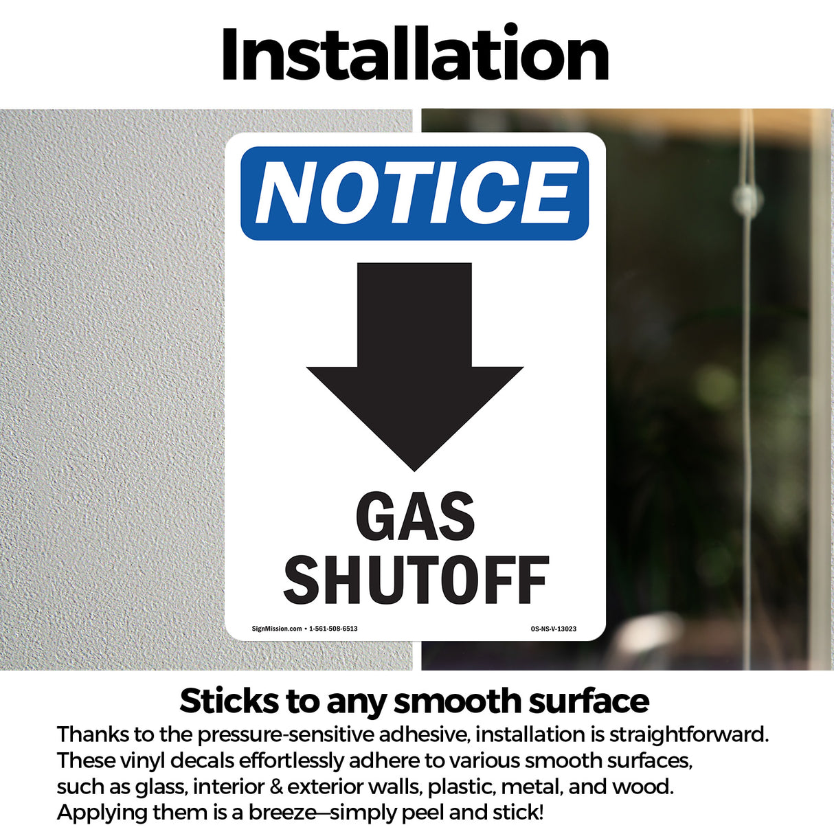 Gas Shutoff [Down Arrow]