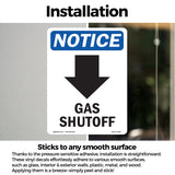 Gas Shutoff [Down Arrow]
