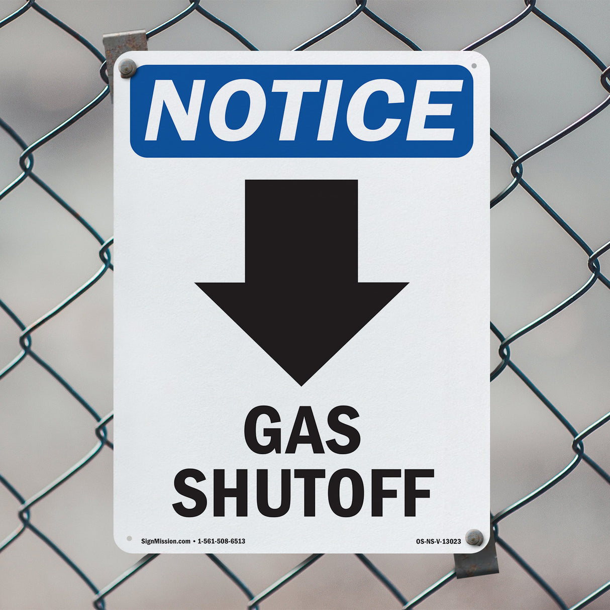 Gas Shutoff [Down Arrow]