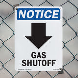 Gas Shutoff [Down Arrow]