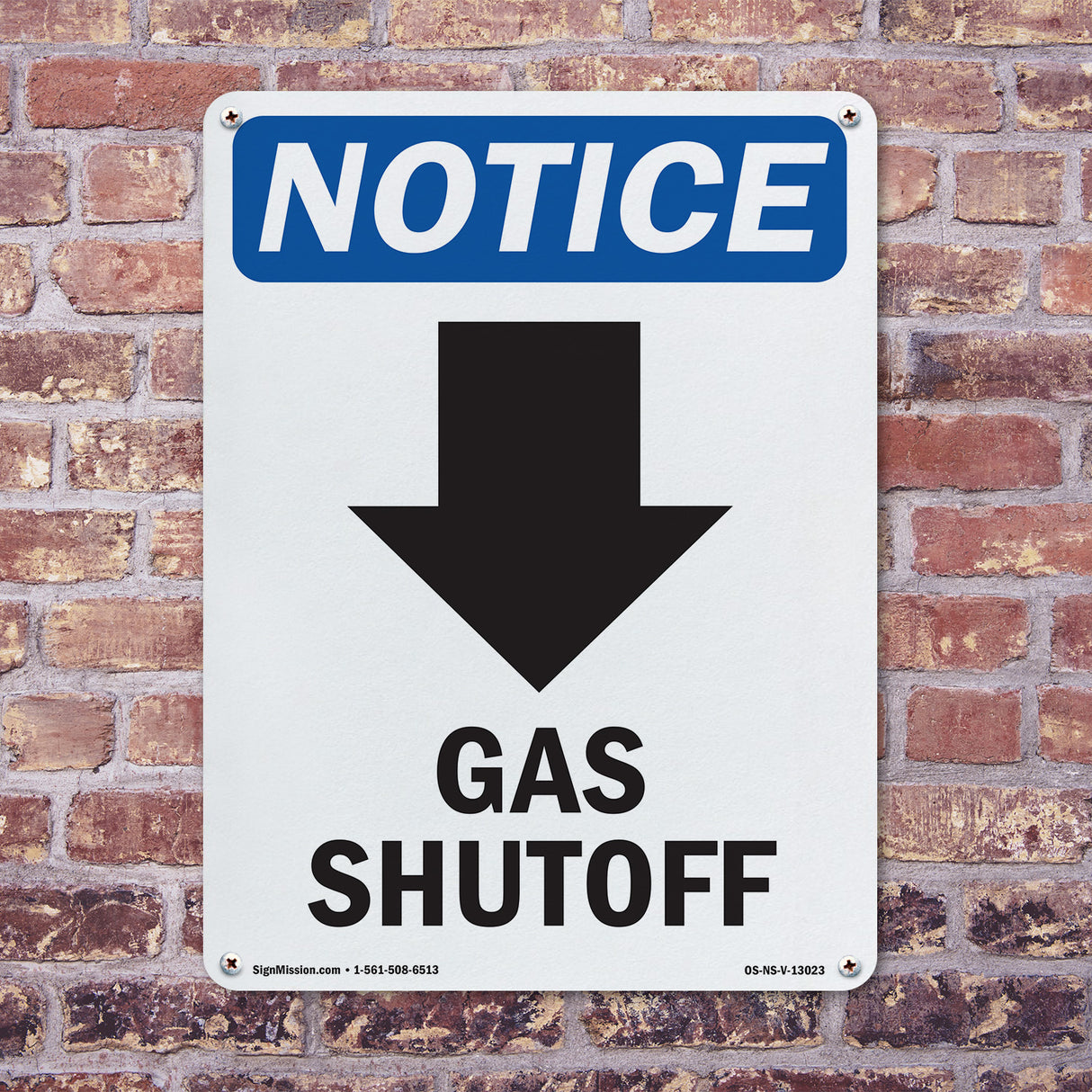 Gas Shutoff [Down Arrow]