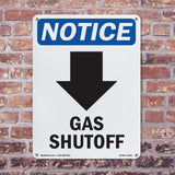 Gas Shutoff [Down Arrow]