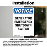 Generator Emergency Shutdown Switch